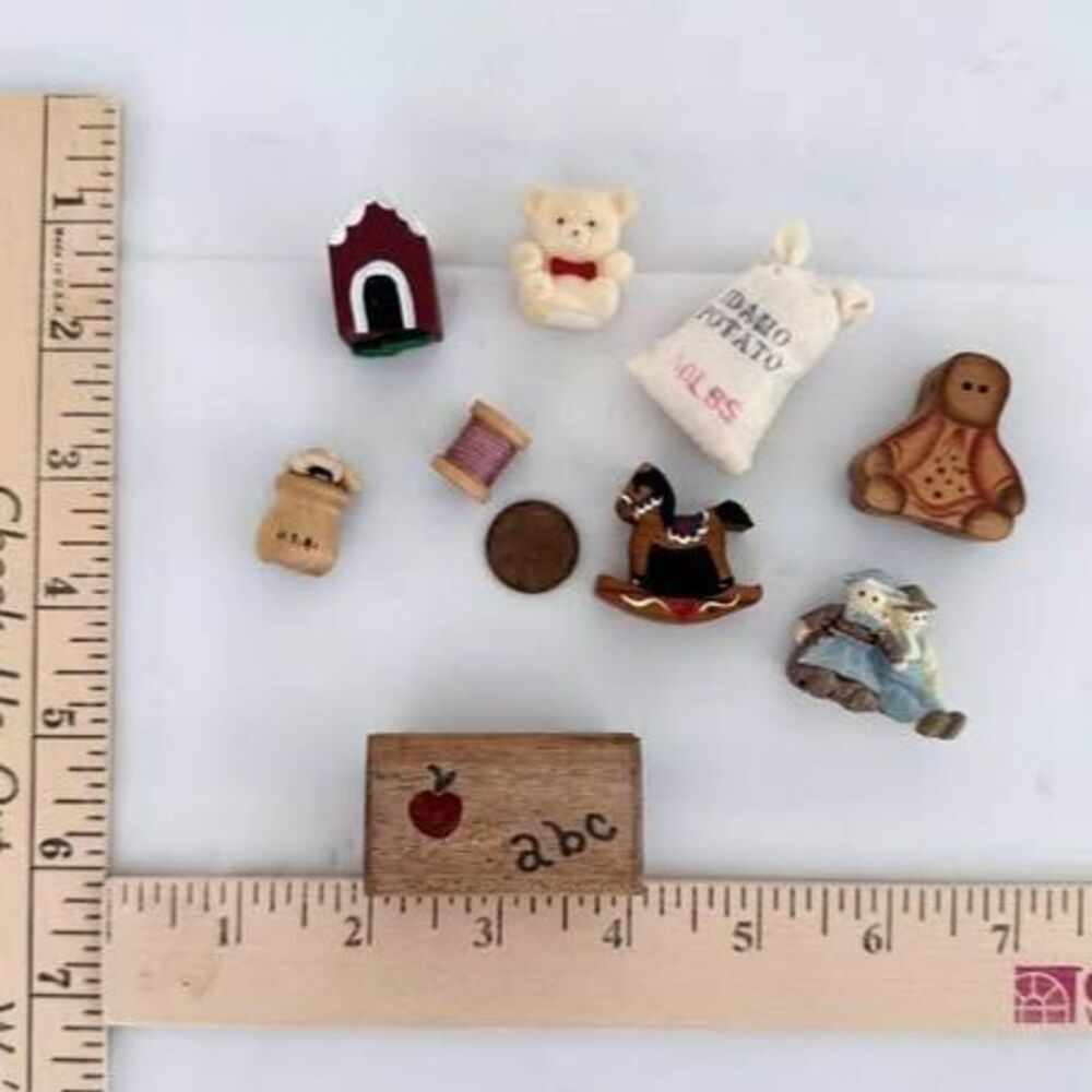 Vintage Miniature Figurine and Trinket Collection 9 Piece Lot - Picture 6 of 6